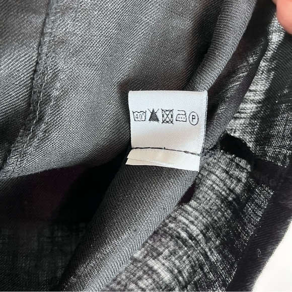 OLARS ULLA 100% Linen Sleeveless Corset Style Lace Up Back Top LagenLook - Picture 9 of 11